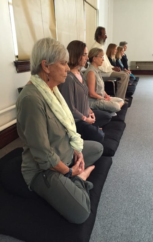 zazen view from the side