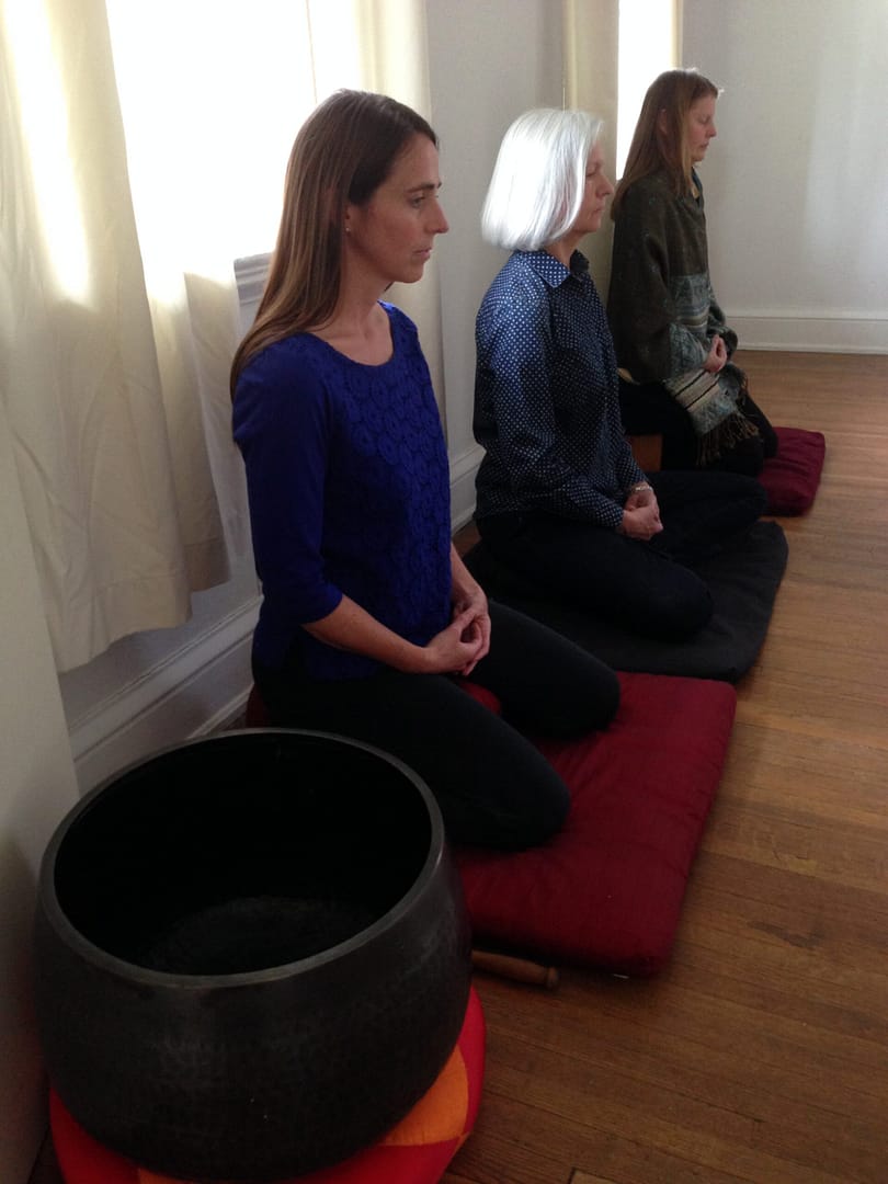 zazen from the side at grailville